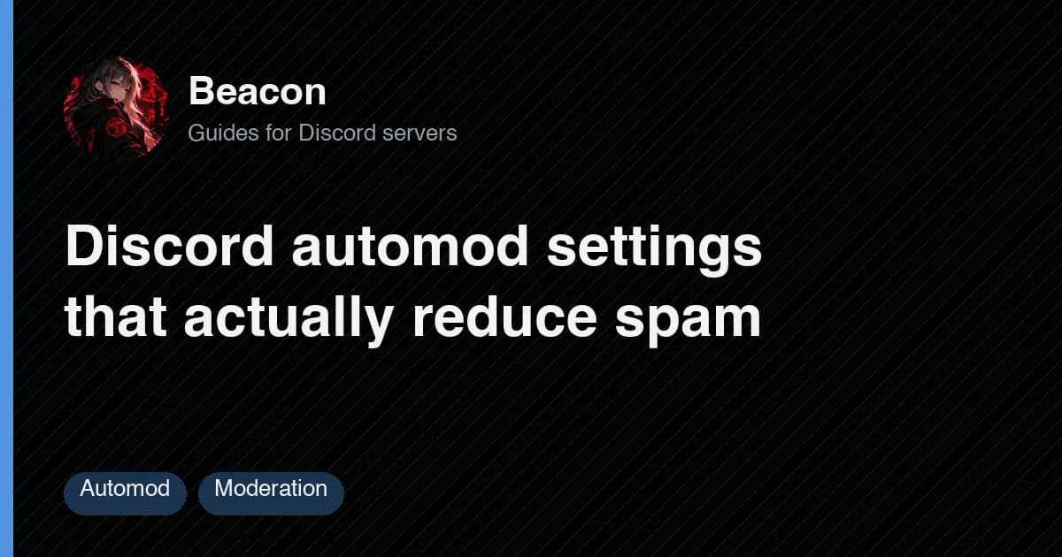 Title card for the guide to Discord automod settings